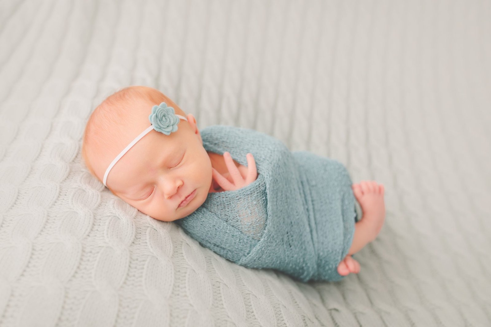 Studio newborn posed portrait - Simi Valley photographer