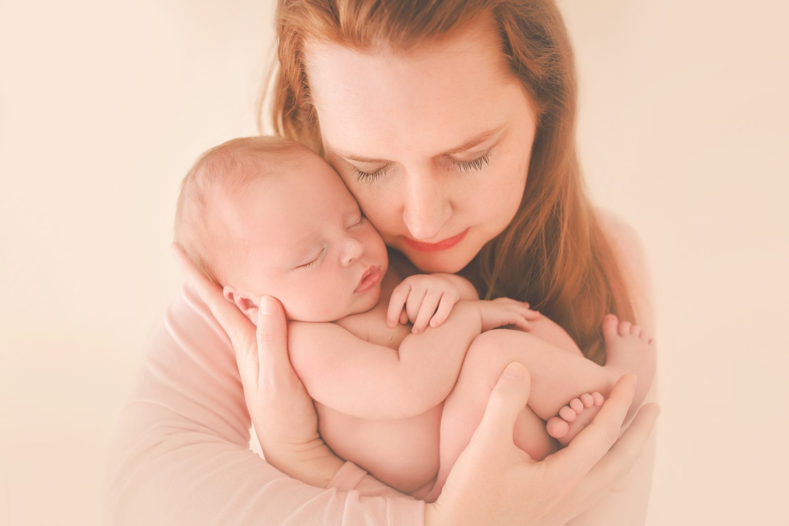 Close-up newborn portrait detail - Ojai newborn photographer