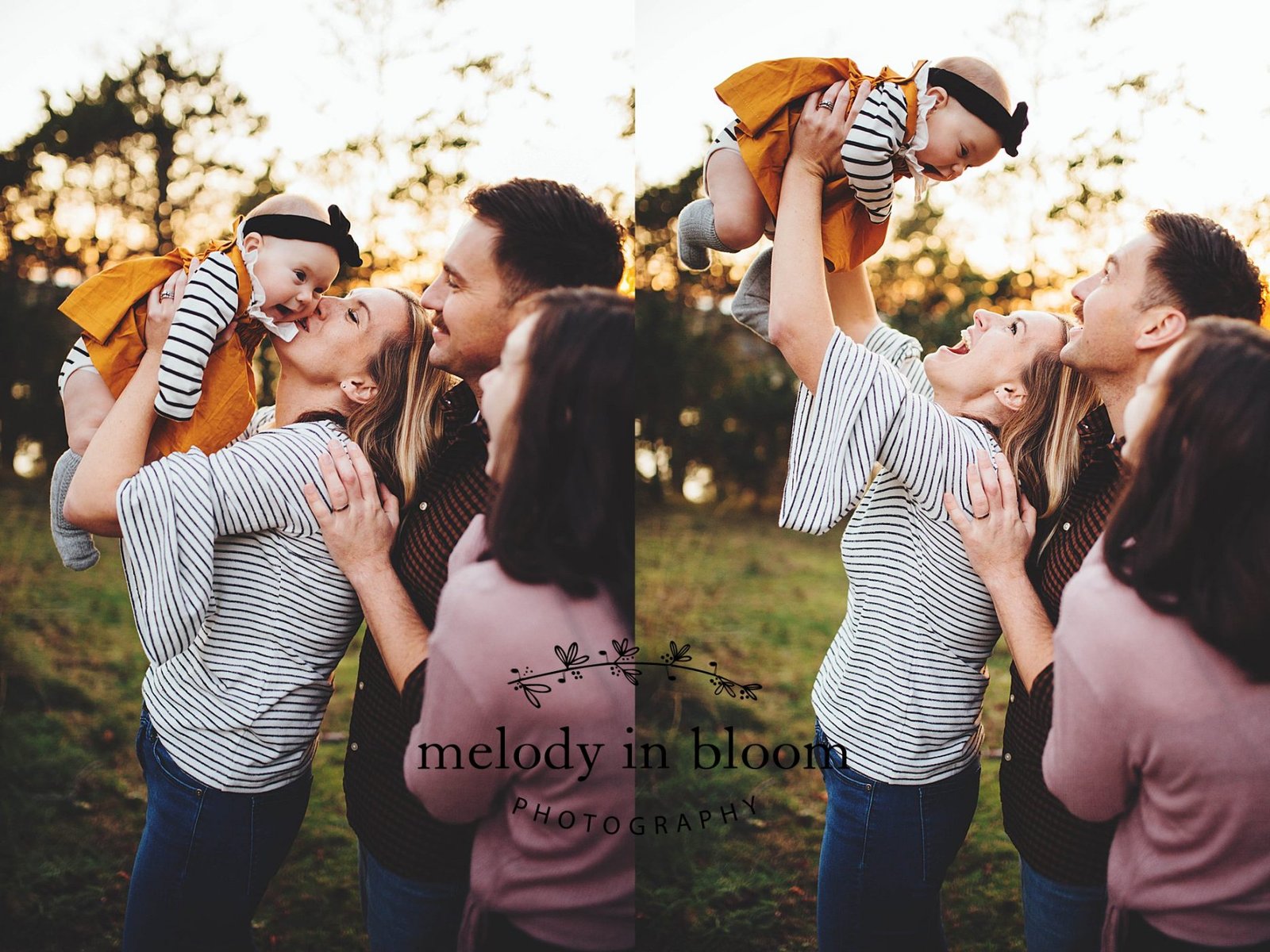 a group of people standing around each other